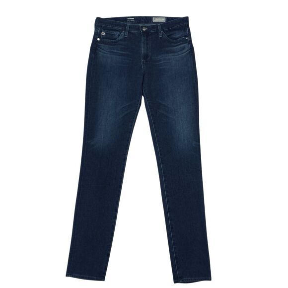 AG Adriano Goldschmied The Prima Jeans Womens 27 Blue Mid Rise Cigarette Denim - Picture 2 of 16